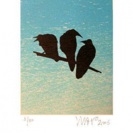 <em>De laatste lemming</em> – Hans Wap (Luxe editie: gesigneerd boek + zeefdruk <em>Drie raven</em>)