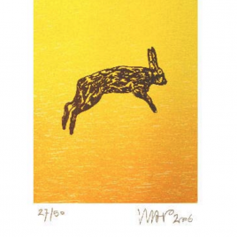 <em>De laatste lemming</em> – Hans Wap (Luxe editie: gesigneerd boek + zeefdruk <em>Springende haas</em>)