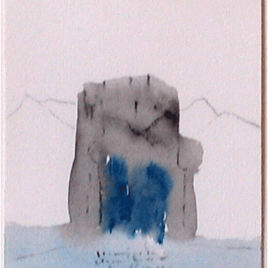 <em>Spirit House Border I</em> (aquarel)