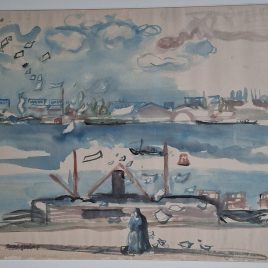 Jacob Kuijper Aan het IJ harde wind